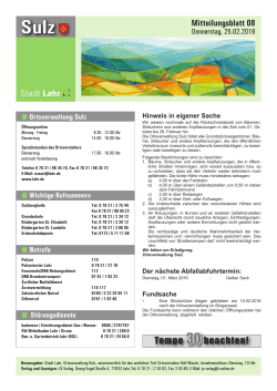 Mitteilungsblatt Sulz 08/2016 (application/pdf)
