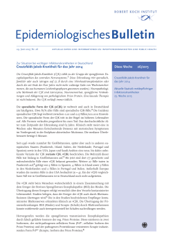 Epidemiologisches Bulletin 26/2015
