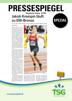 Jakob Krempin l&auml;uft zu EM