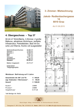 Exposé Jakob-Redtenbachergasse 14 Top 37