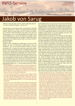 Jakob von Sarug - bei Libanon Wein