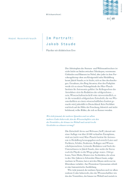 Im Portrait: Jakob Staude