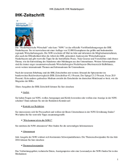 IHK-Zeitschrift: IHK Niederbayern