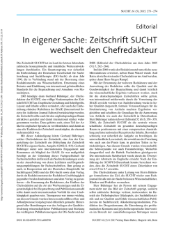In eigener Sache: Zeitschrift SUCHT wechselt den - DG