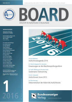 BOARD – Zeitschrift für Aufsichtsräte in Deutschland