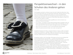 in den Schuhen des Anderen gehen