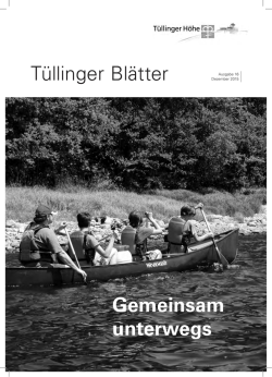 Tüllinger Blätter Gemeinsam unterwegs