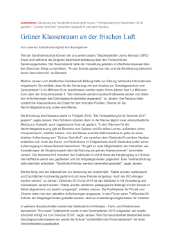 Gr&uuml;ner Klassenraum an der frischen Luft