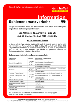 Info Schienenersatzverkehr GM 20140901