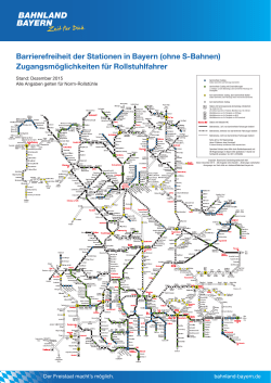 Karte „Zugangsmöglichkeiten für Rollstuhlfahrer“