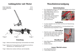 Maschinistenbehelf Anh&auml;ngeleiter mit Motor