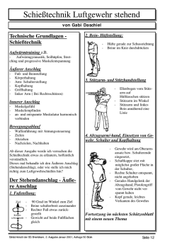 Schie&szlig;technik Luftgewehr stehend