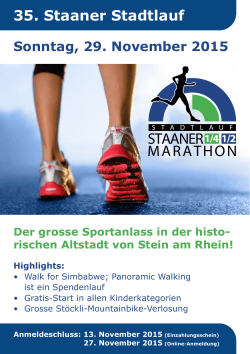 staaner marathon - Staaner Stadtlauf
