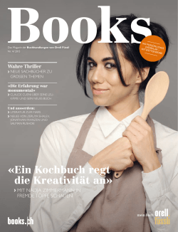 Ein Kochbuch regt die Kreativit&auml;t an
