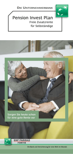 Pension Invest Plan - BNP Paribas Fortis