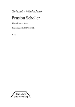 Pension Schöller - Deutscher Theaterverlag