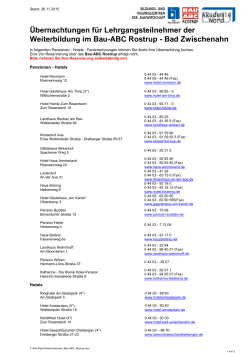 Hotels und Pensionen Bad Zwischenahn - BAU-Akademie-Nord