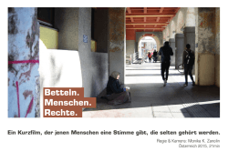 Betteln. Menschen. Rechte. - Initiative Minderheiten Tirol