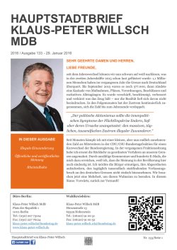 Hauptstadtbrief von Klaus