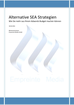 Alternative SEA Strategien
