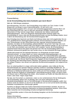 Ist der Ennertaufstieg etwa keine Autobahn quer durch Bonn?