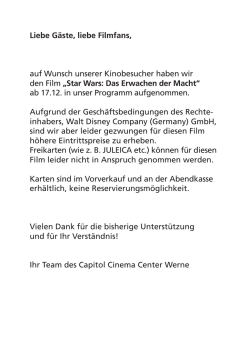 disney-info-star wars.indd - Capitol Cinema Center Werne