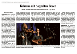 Kehraus mit doppelten Besen