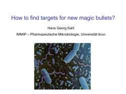 How to find targets for new magic bullets?