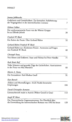 Joanna Jabtkowska Helmut Gollner Friedrich W. Block Gerhard