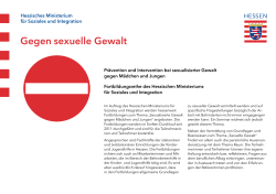 Gegen sexuelle Gewalt - Wildwasser Frankfurt eV