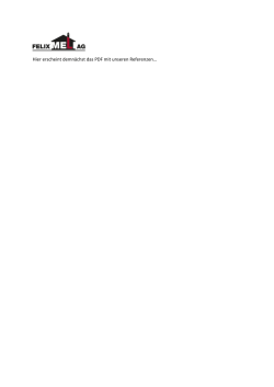 Hier erscheint demn&auml;chst das PDF mit unseren Referenzen&hellip;