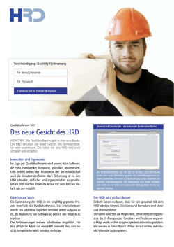 HRD Optimierung - Allianz Handwerker Services