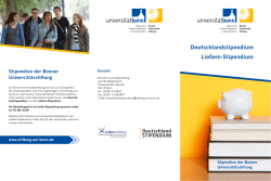 Deutschlandstipendium Ließem-Stipendium