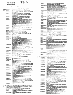 Page 1 W3 W HASAN: T(3–35 Abschnitt 13 Am Flughafen julia sitzt