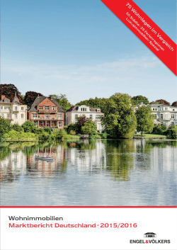 Wohnimmobilien Marktbericht Deutschland · 2015