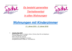 Wohnungen mit Kinderzimmer - Stadtgemeinde Spittal an der Drau