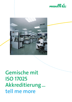 Gemische mit ISO 17025 Akkreditierung … tell me more
