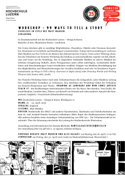 workshop - 99 ways to tell a story