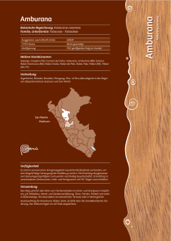 Datenblätter peruanische Holzarten