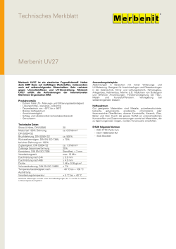 Technisches Merkblatt Merbenit UV27