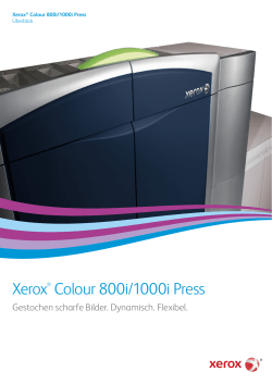 Broschüre – 800i/1000i Colour Press