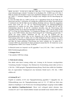 BGH, 16.6.2015 – XI ZR 243/13, BB 2015, 2065, Rn. 17 ff.