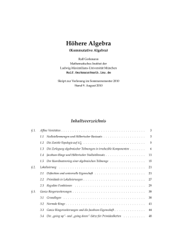 H&ouml;here Algebra