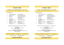 Propolis Handzettel