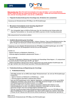 147 Anpassung der Mindestmerkmale des OPS