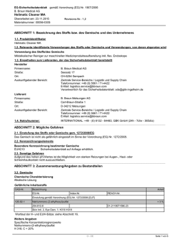 Helimatic Cleaner MA ABSCHNITT 1: Bezeichnung des Stoffs bzw