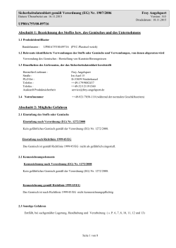 Sicherheitsdatenblatt gemäß Verordnung (EG) Nr. 1907/2006 Frey