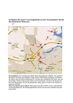 So finden Sie unser Vereinsgelände an der Neumalsitzer Bucht des
