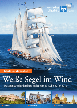 Weiße Segel im Wind