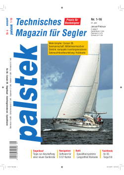 Technisches Magazin für Segler